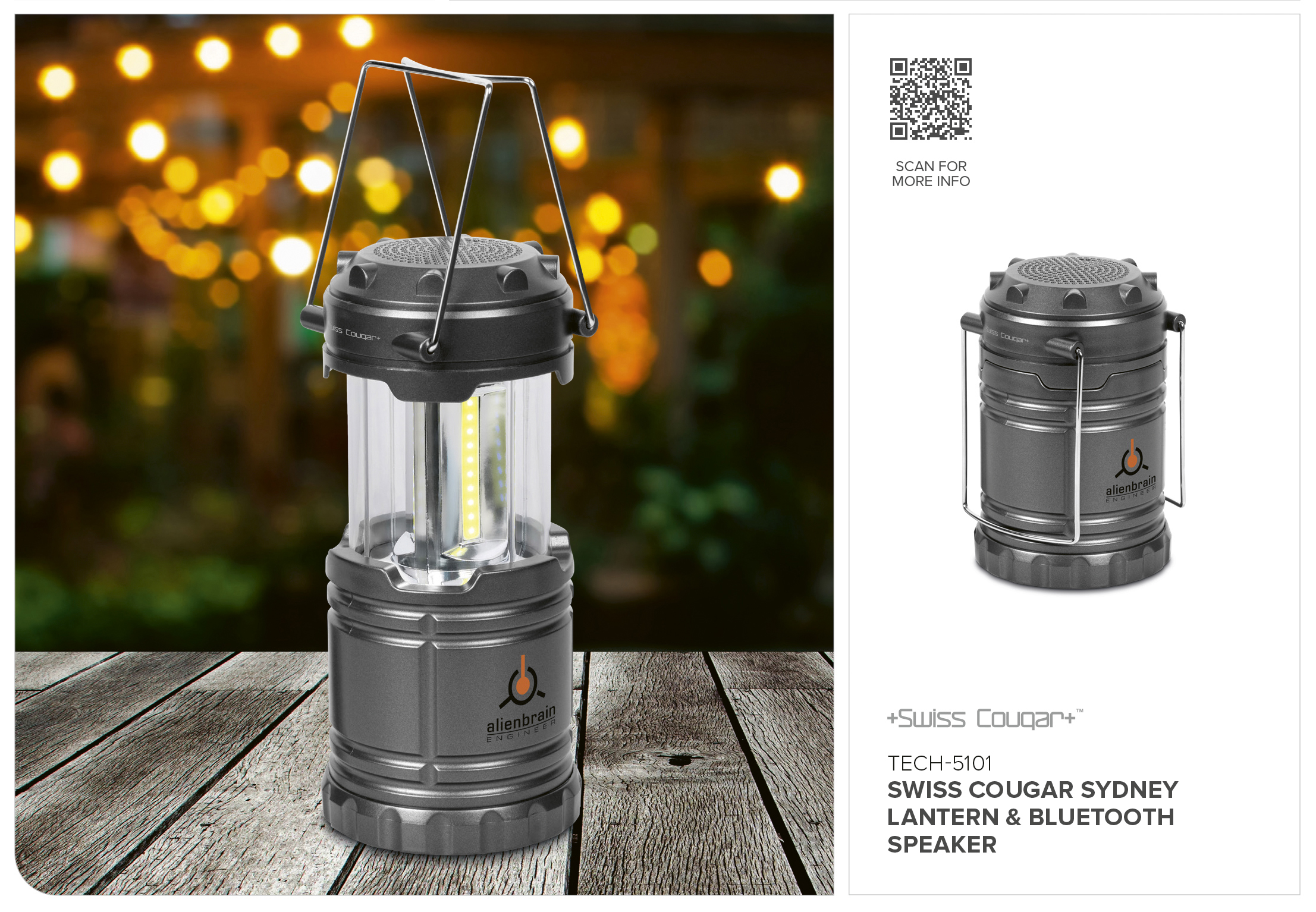 Swiss Cougar Sydney Lantern & Speaker CATALOGUE_IMAGE